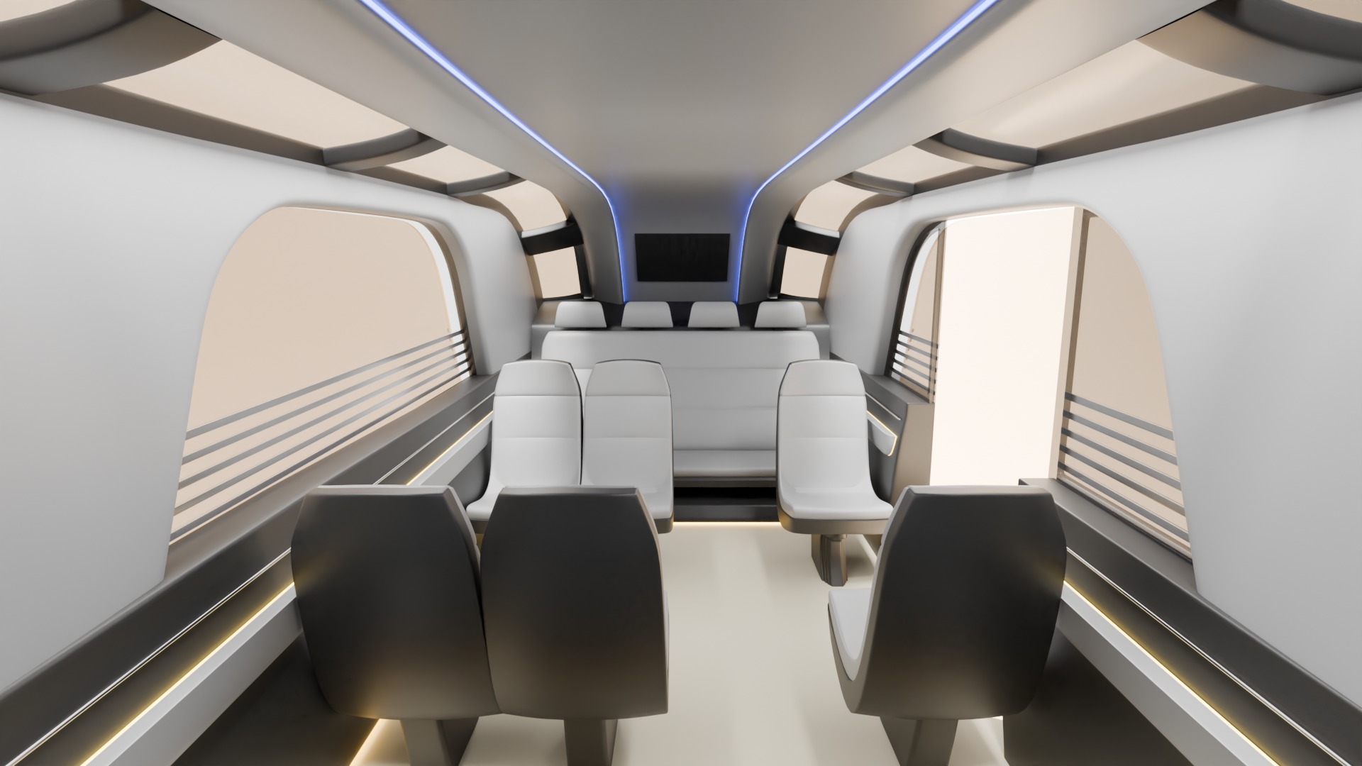 Tesla Robovan Robotaxi Realistic Ready-for-Use With Interior HP 3D model_6