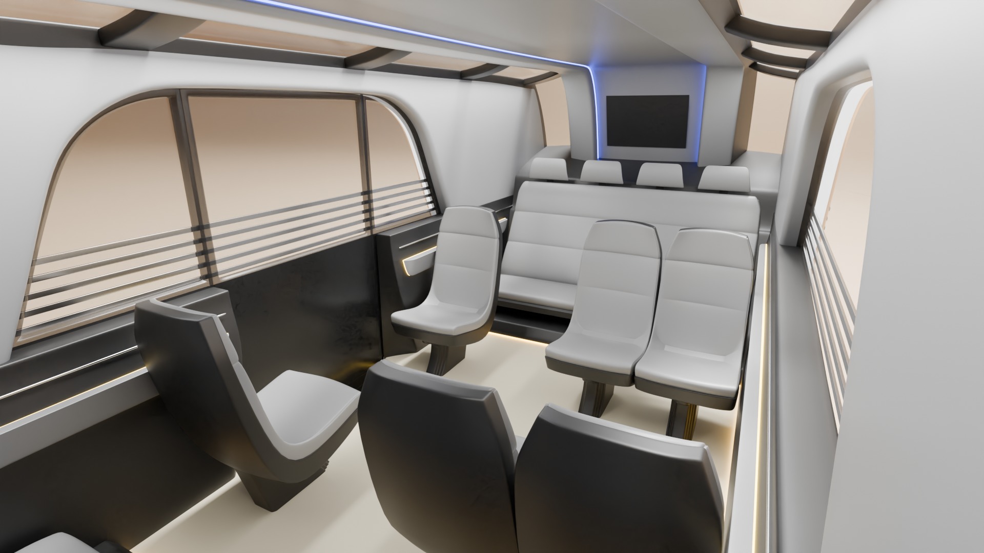 Tesla Robovan Robotaxi Realistic Ready-for-Use With Interior HP 3D model_5