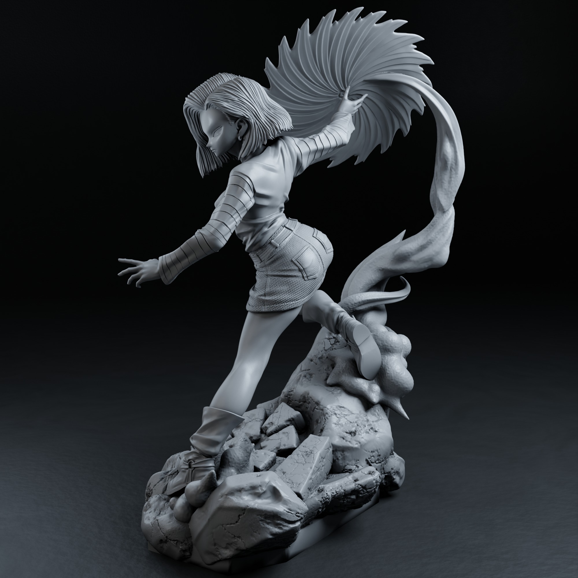 Android 18 - Dragon Ball 3D print model_17