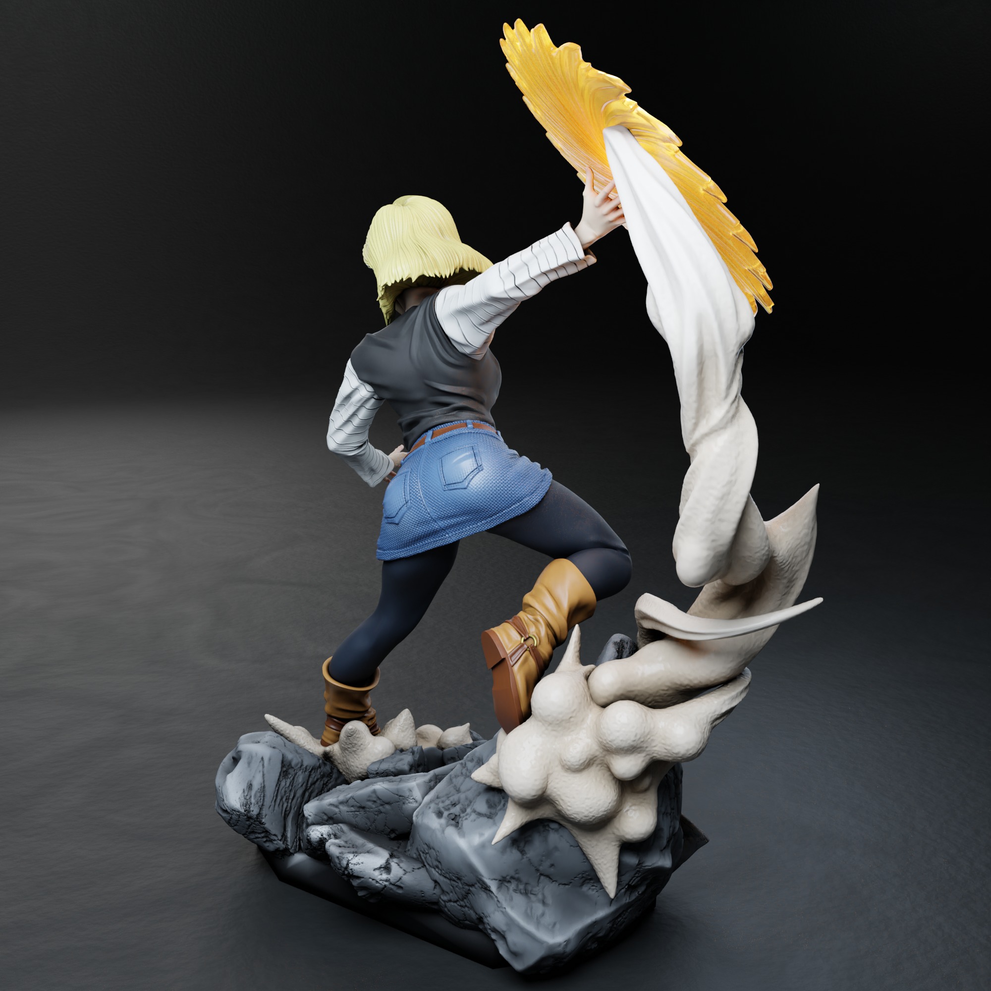 Android 18 - Dragon Ball 3D print model_11