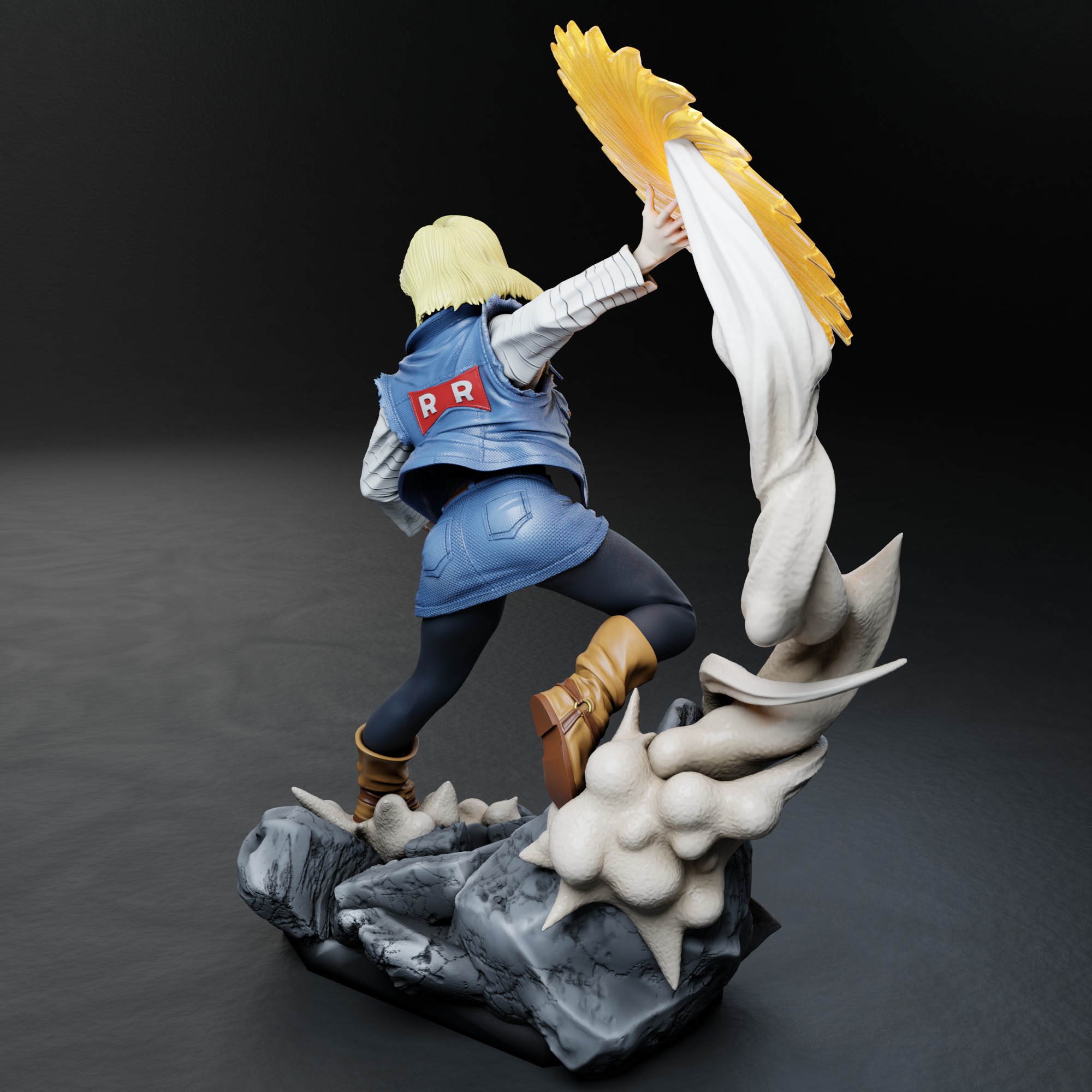 Android 18 - Dragon Ball 3D print model_7