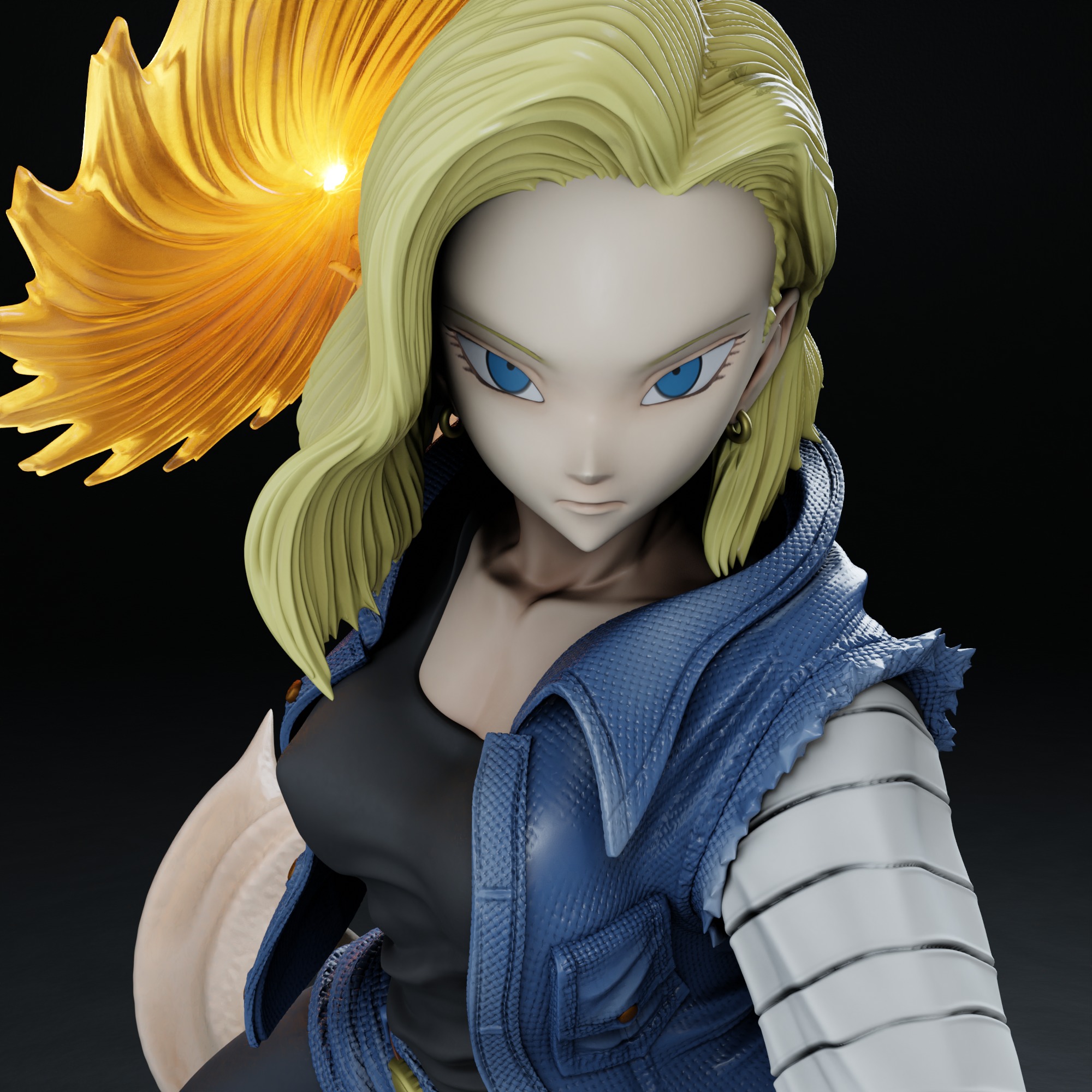 Android 18 - Dragon Ball 3D print model_3