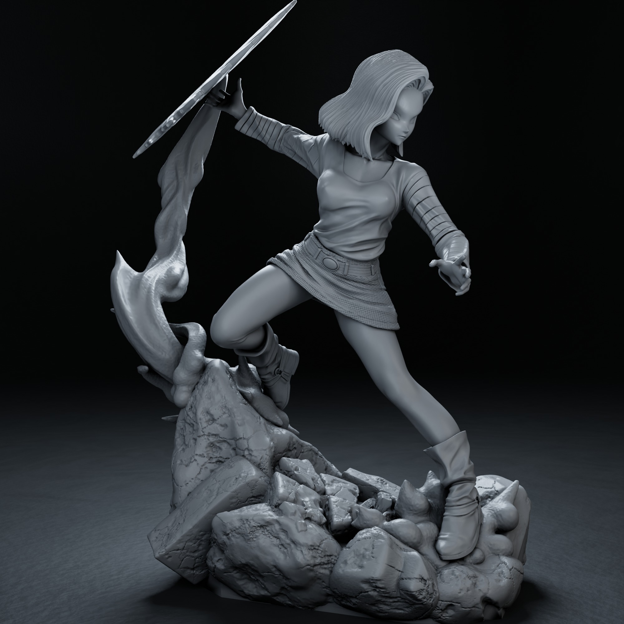 Android 18 - Dragon Ball 3D print model_22