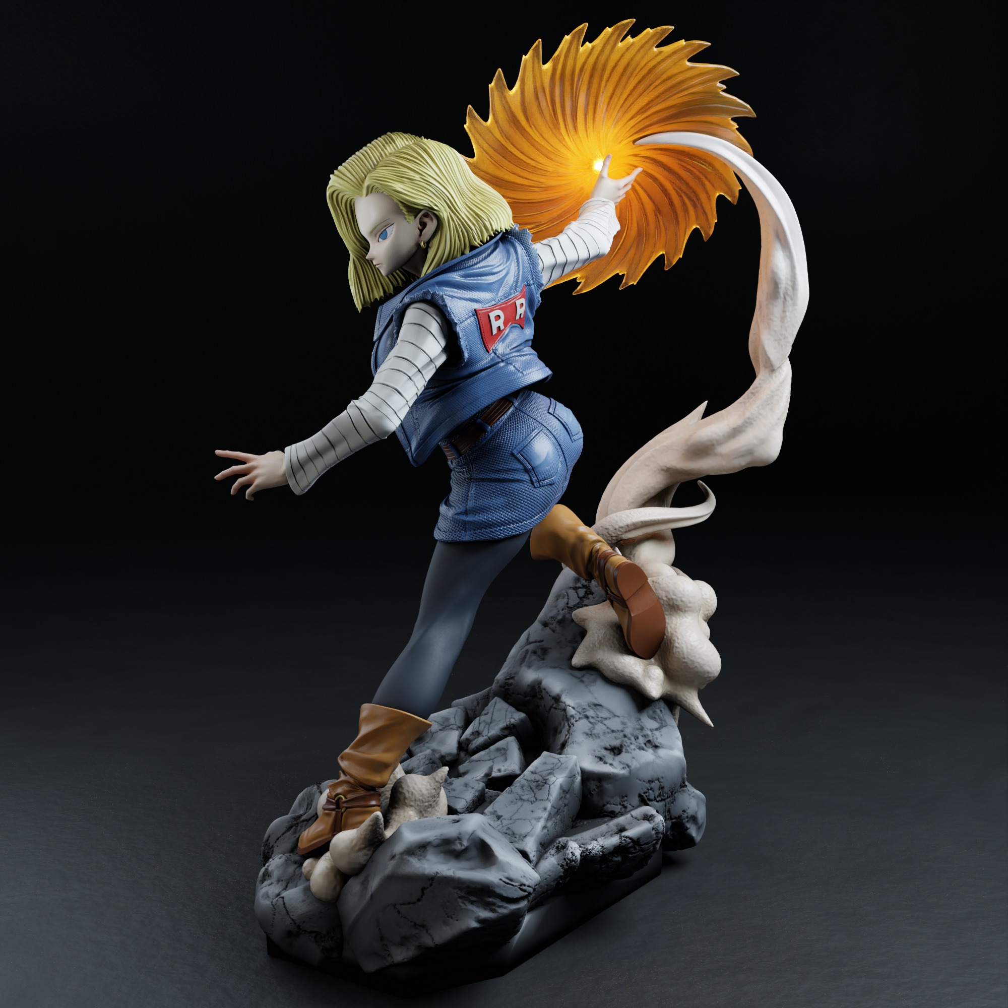 Android 18 - Dragon Ball 3D print model_4