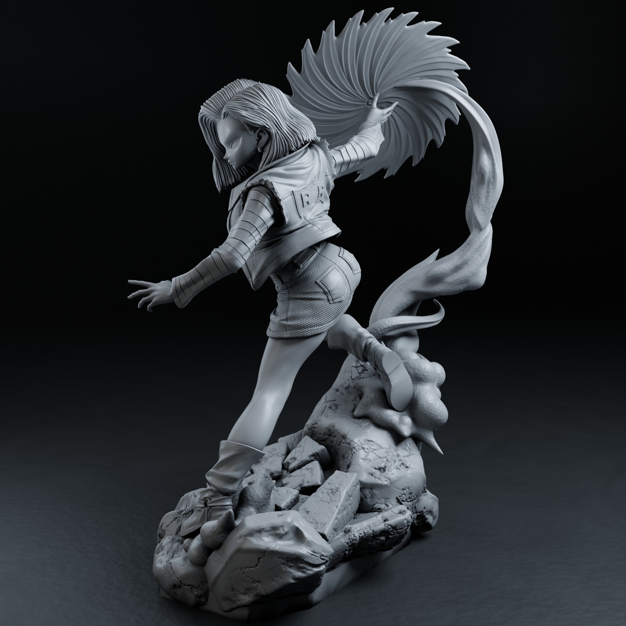 Android 18 - Dragon Ball 3D print model_15