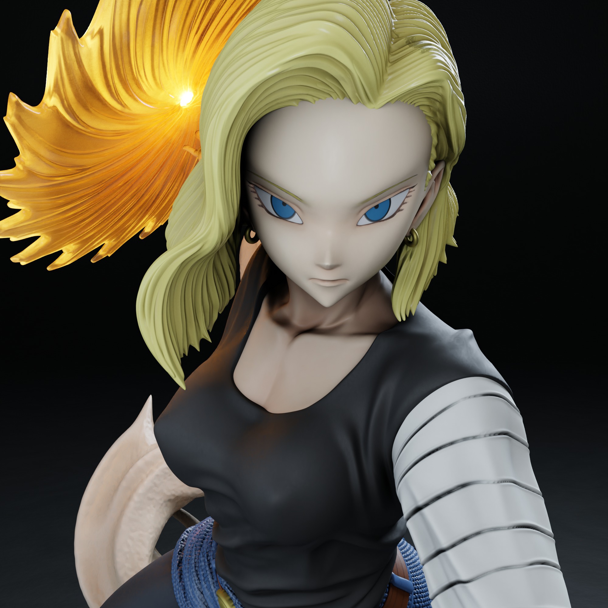 Android 18 - Dragon Ball 3D print model_2