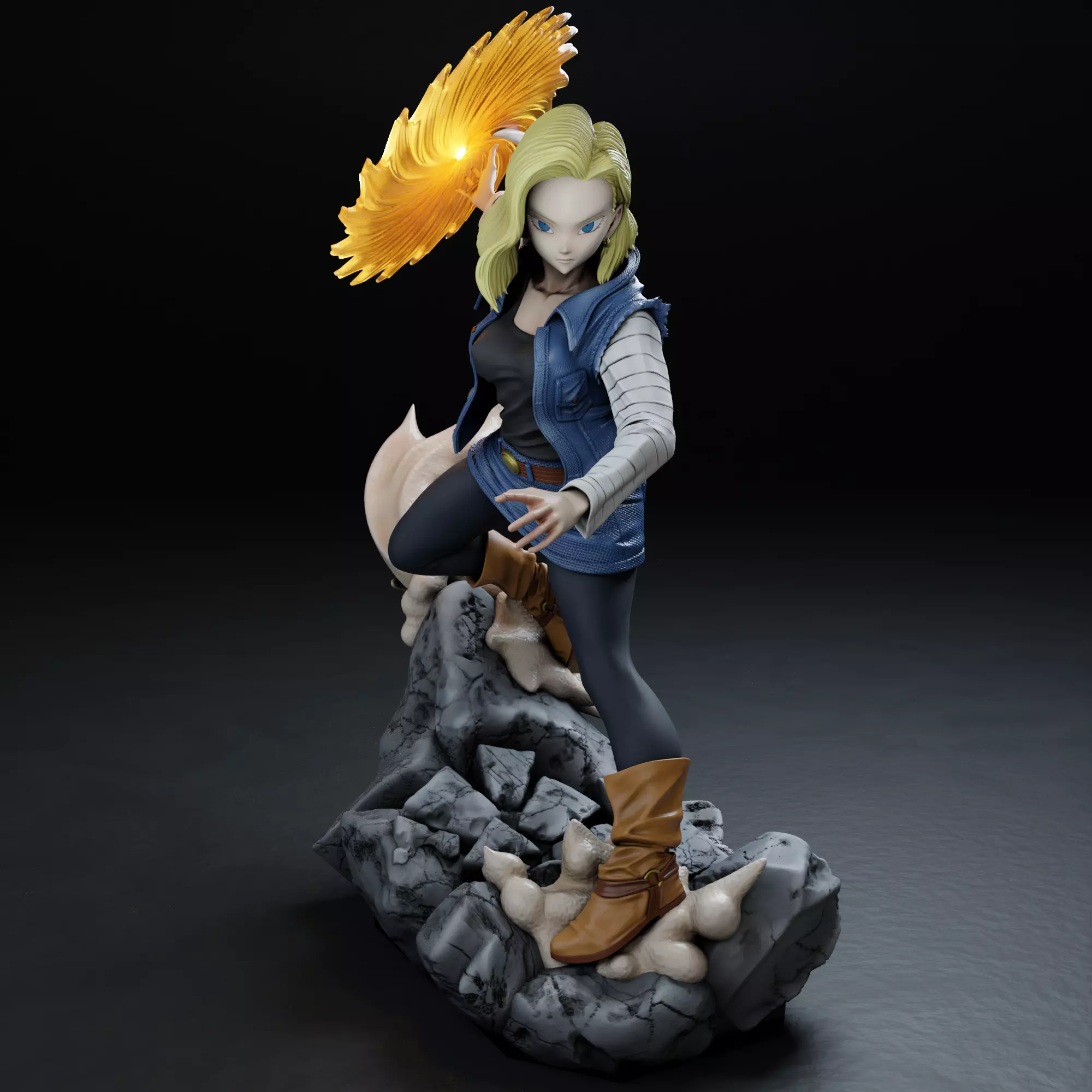 Android 18 - Dragon Ball 3D print model_0