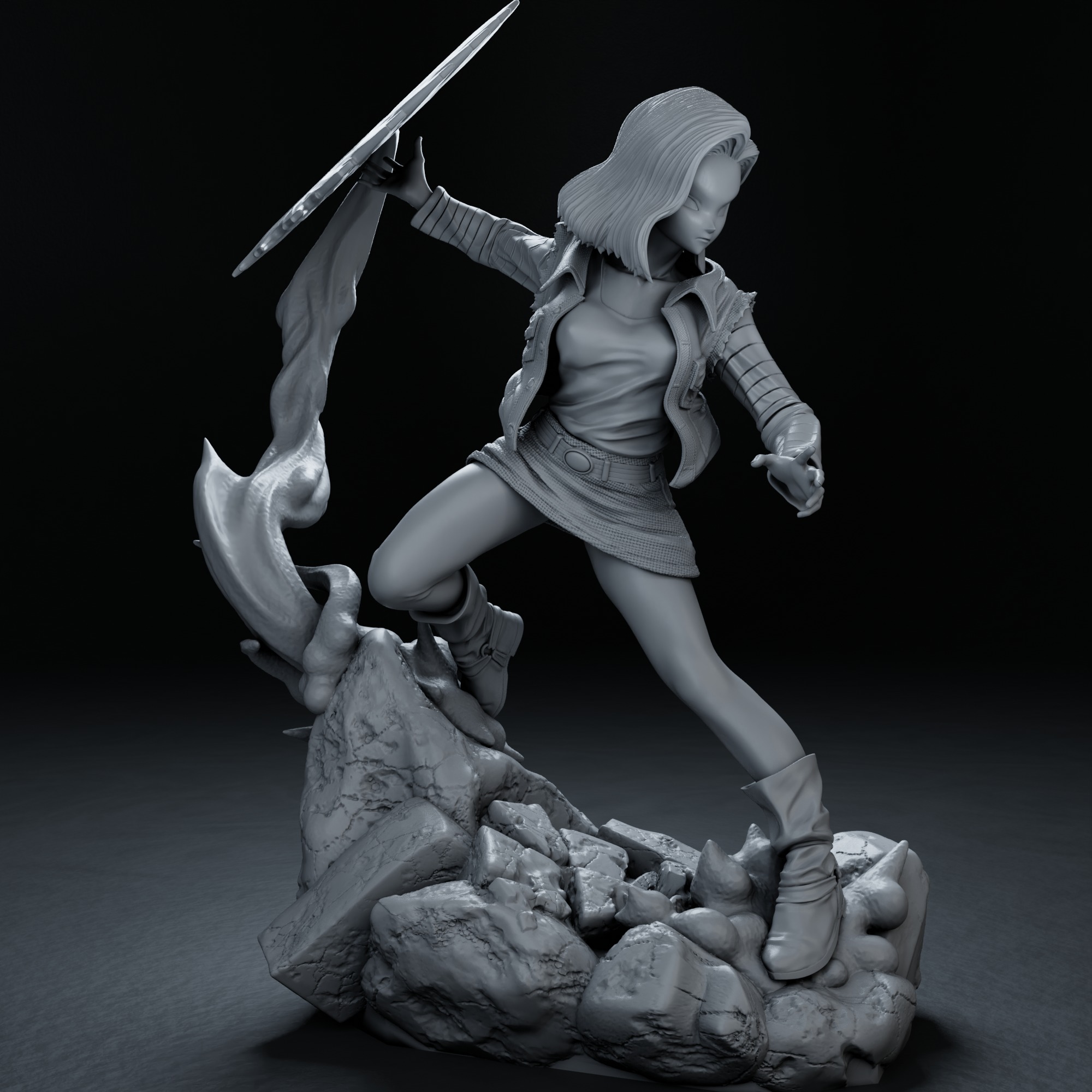 Android 18 - Dragon Ball 3D print model_12