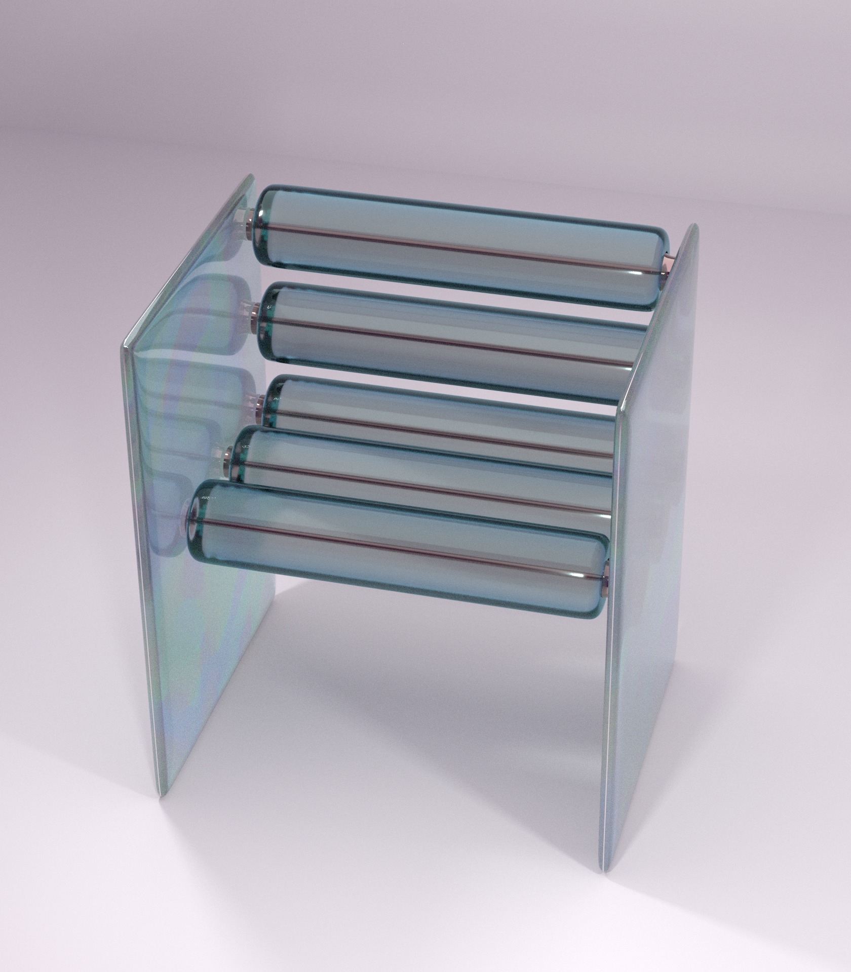 glass armchair 3D model_5