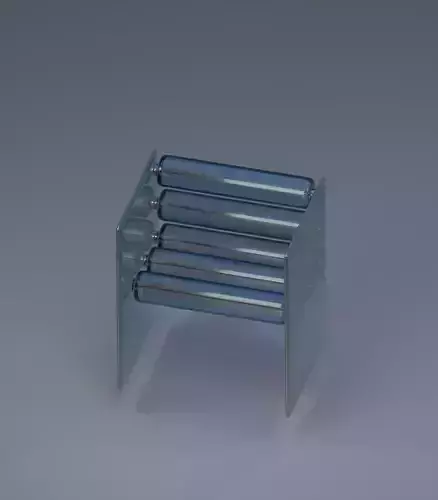 glass armchair