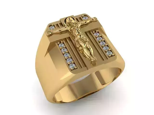 Ring Jesus 02 3D print model