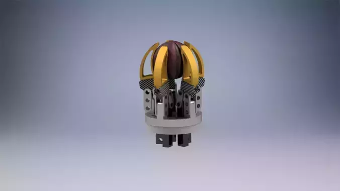 Five clamp gripper 3D model