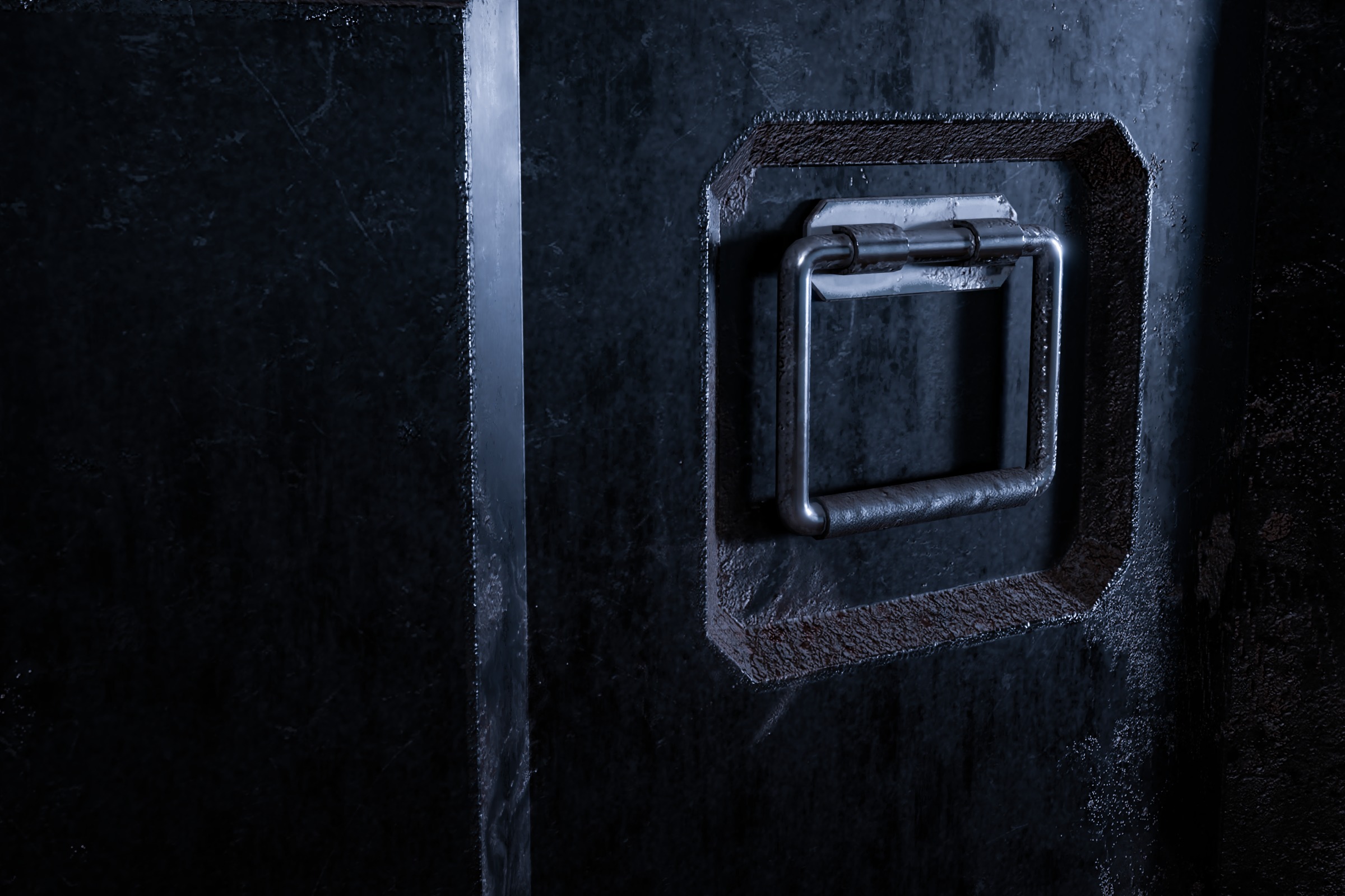 Sci fi Crystals and Resource Crate and Rocks Low-poly 3D model_4