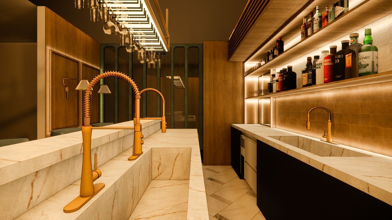 Bar Design 3D model_2