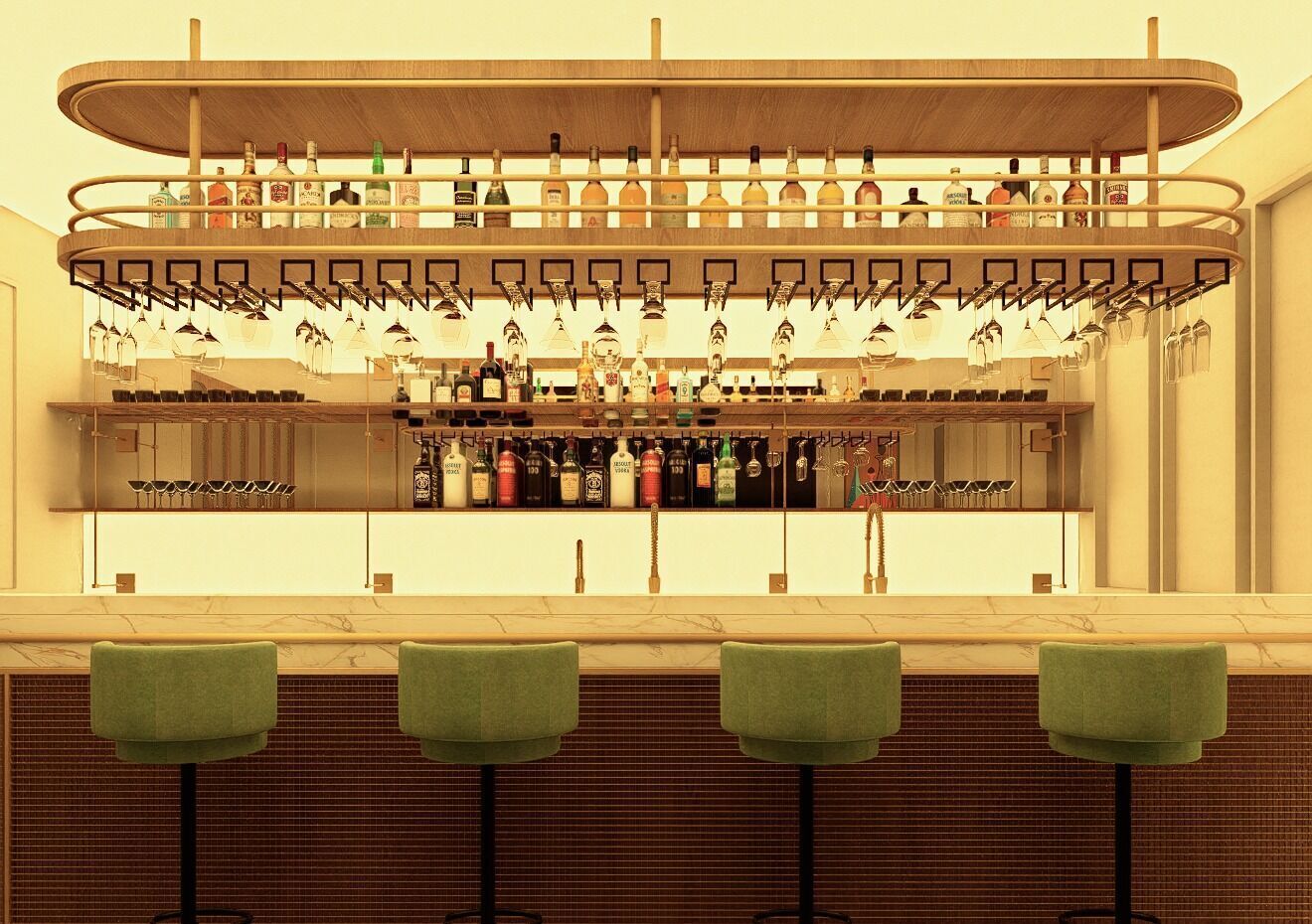 Bar Design 3D model_3