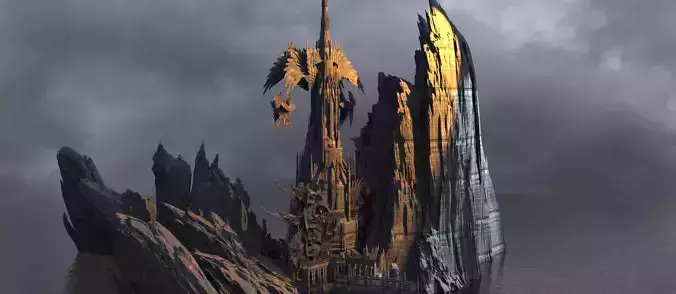 Ishtar Winged crescent caves