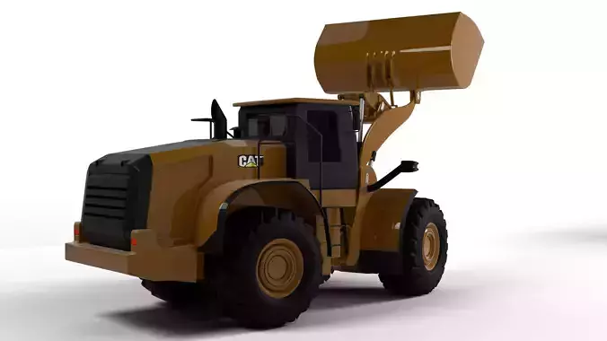 cat loader Low-poly 3D model