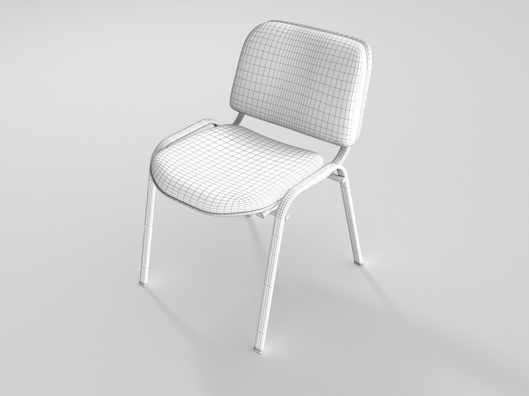 Office chair 3D model_3