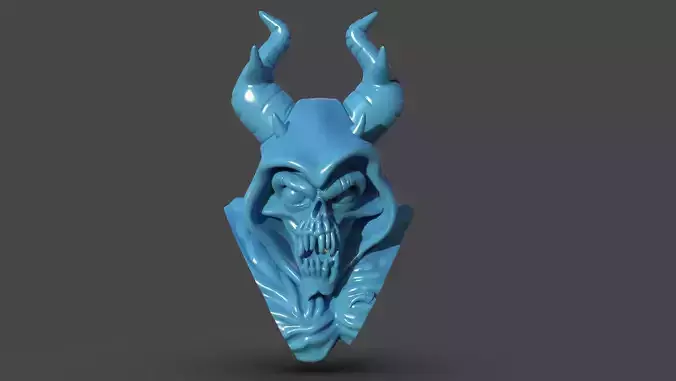 The Horned King Mask Sculpture