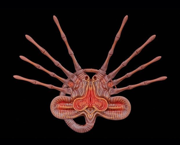Facehugger Pbr Low-poly 3D model