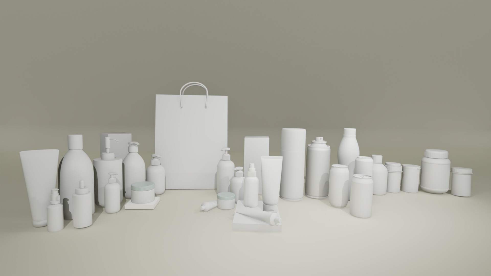 Collection of Products 3D model_1
