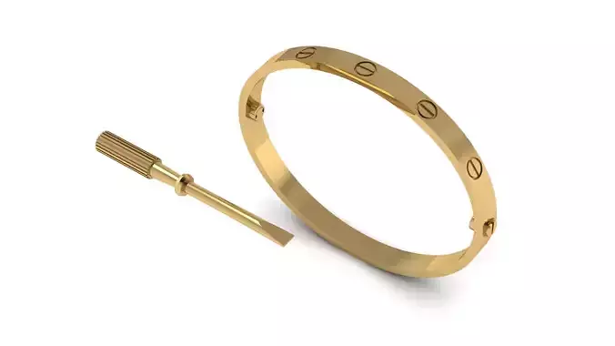 design carter screw bracelet 3D print model