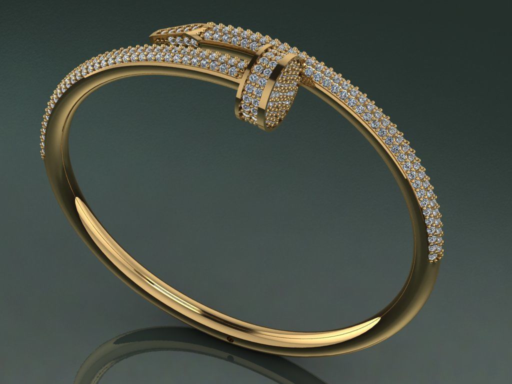 nail tip desing bracelets carter stone 3D print model_1