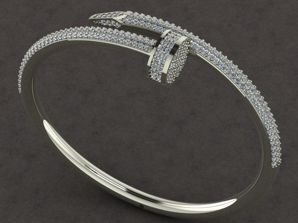 nail tip desing bracelets carter stone 3D print model_3