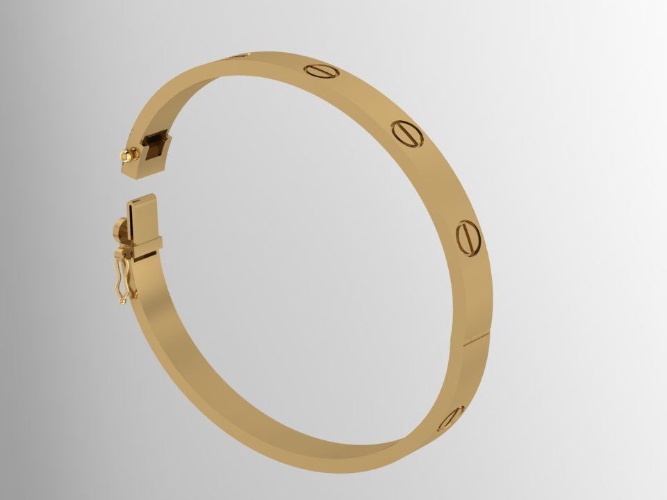 new design another bracelet sump carter screw 3D print model_6