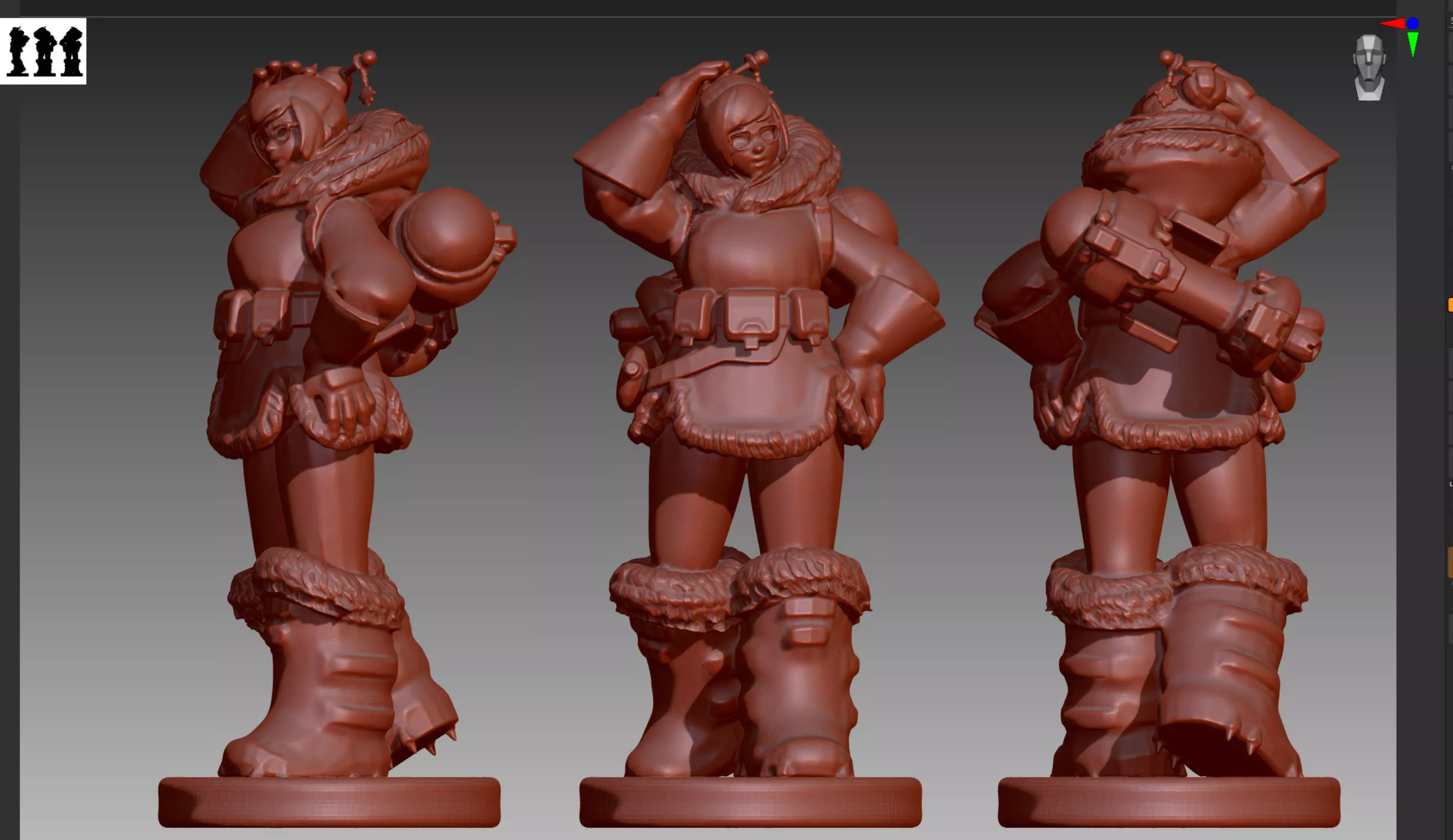 Overwatch Mei STL and OBJ 3D print model