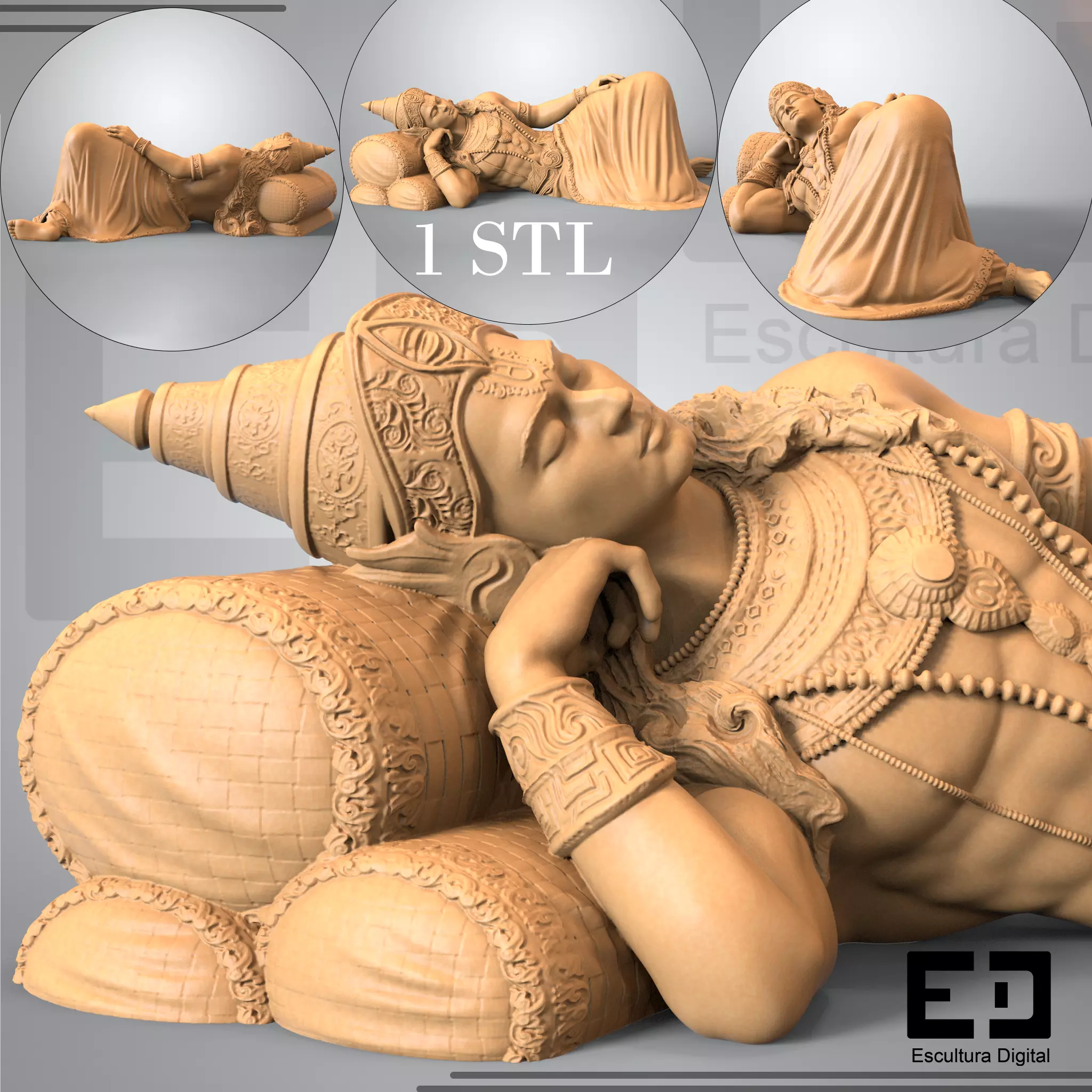Narayan - vishnu 3D print model_0
