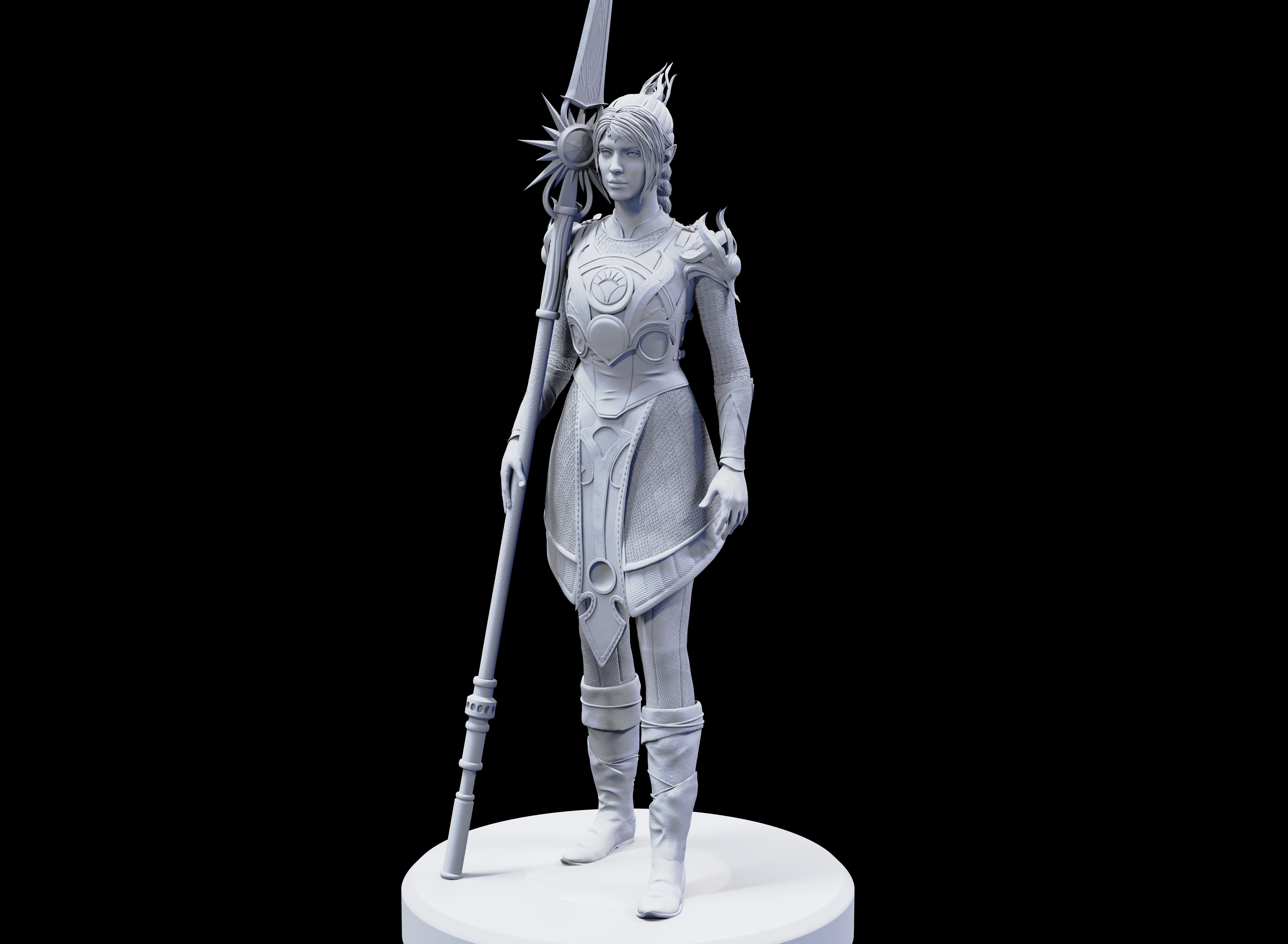 Shadowheart - Baldurs Gate 3  3D print model_1