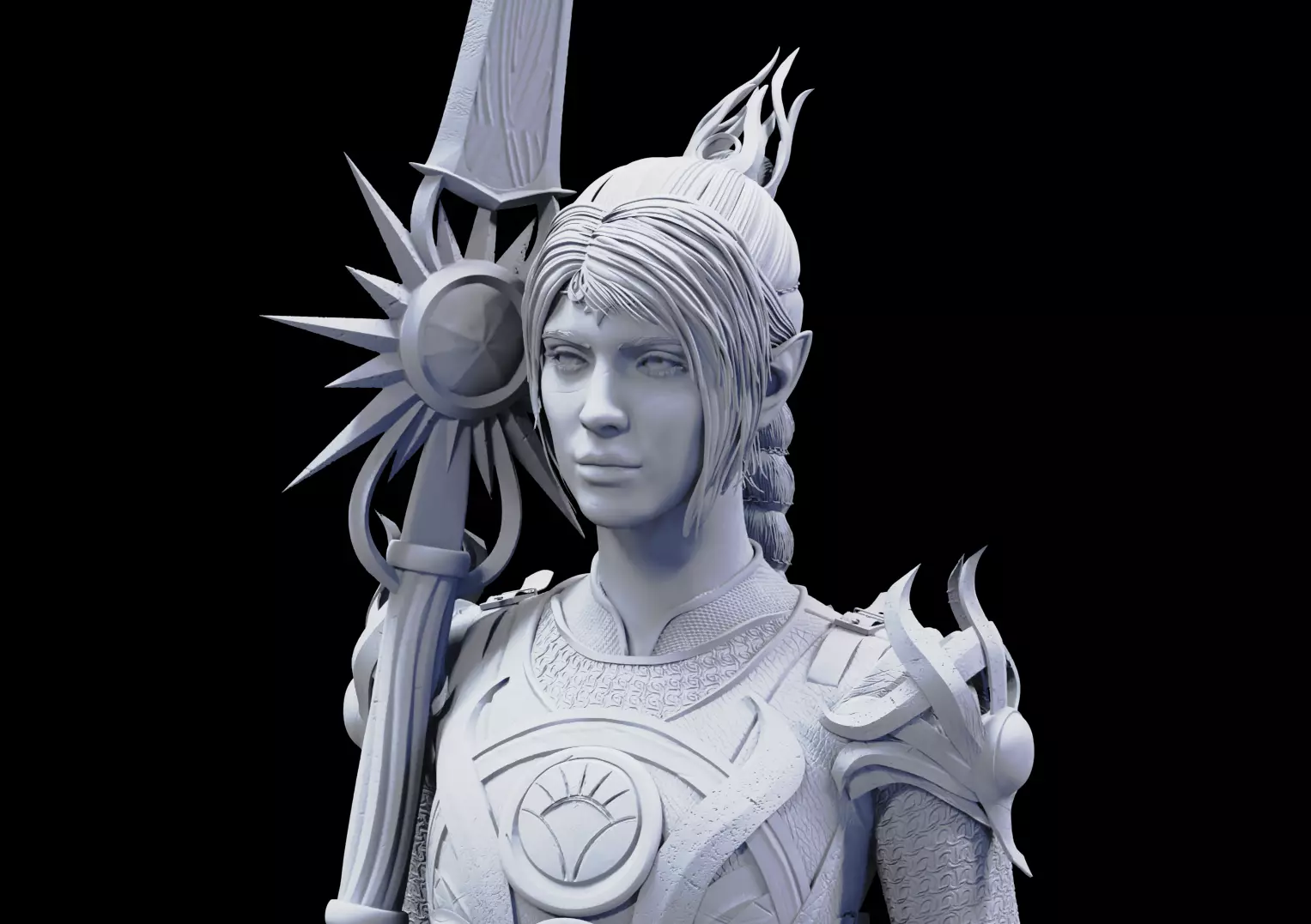 Shadowheart - Baldurs Gate 3  3D print model_0