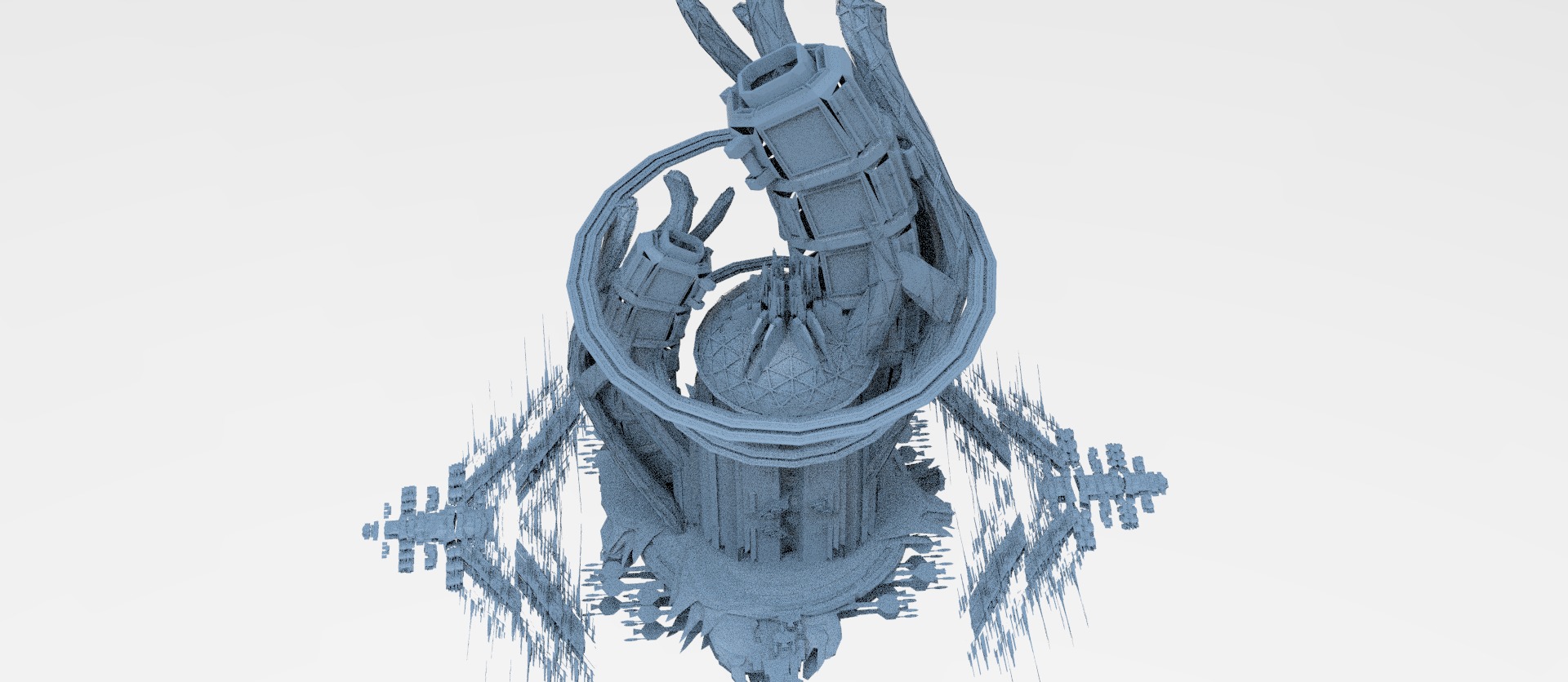 Sci fi Trinity elite tower 3 3D model_1