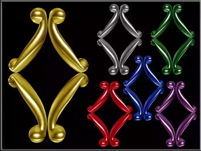 Elegant Curved Ornament - rounded curved version