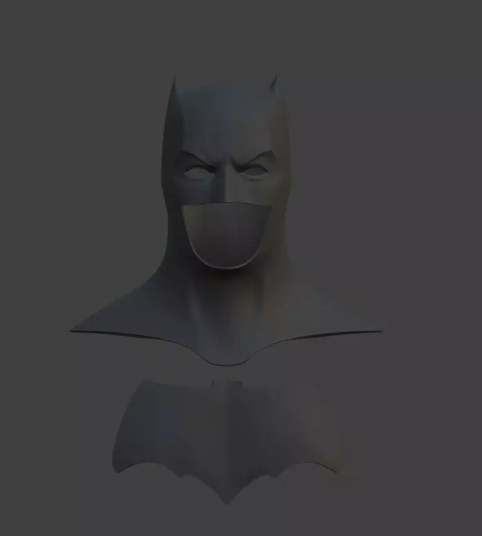 Batman Ben Affleck inspired cowl for cosplay 3D print model