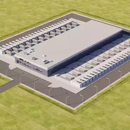 Data Center Building 3D model