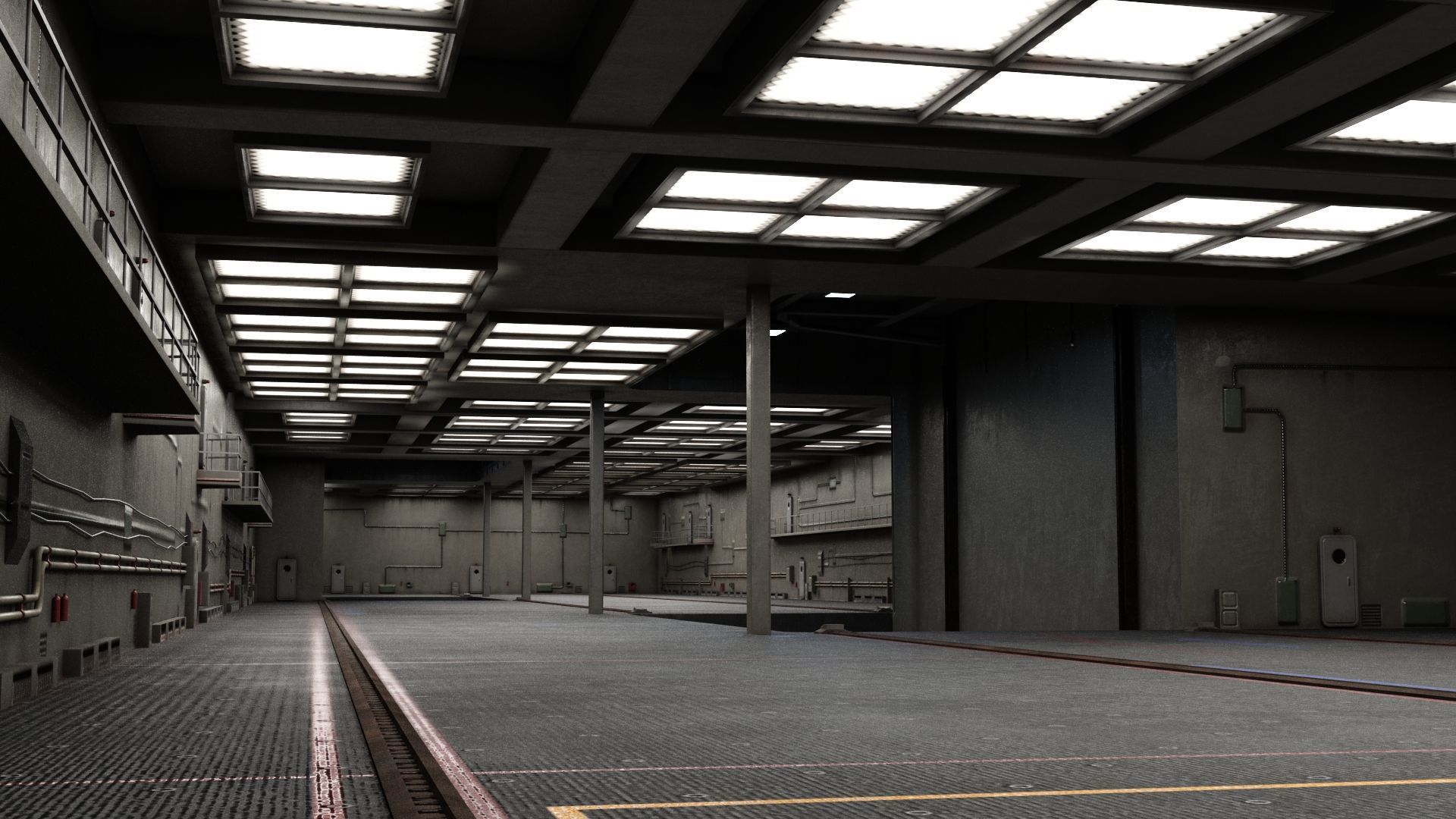 INS Vikramaditya Carrier Type 1143 Aircraft Carrier Kive Low-poly 3D model_16