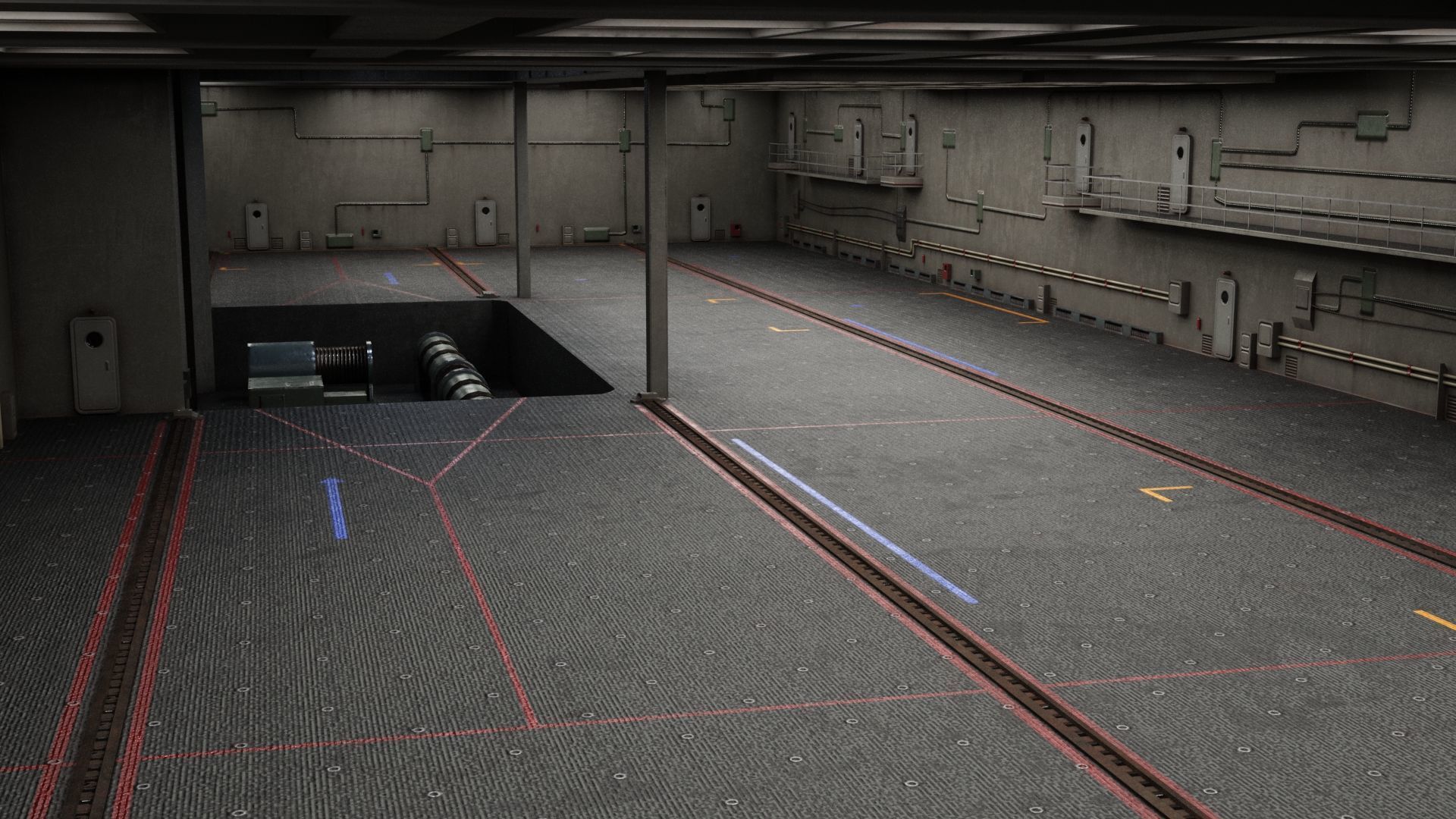 INS Vikramaditya Carrier Type 1143 Aircraft Carrier Kive Low-poly 3D model_21