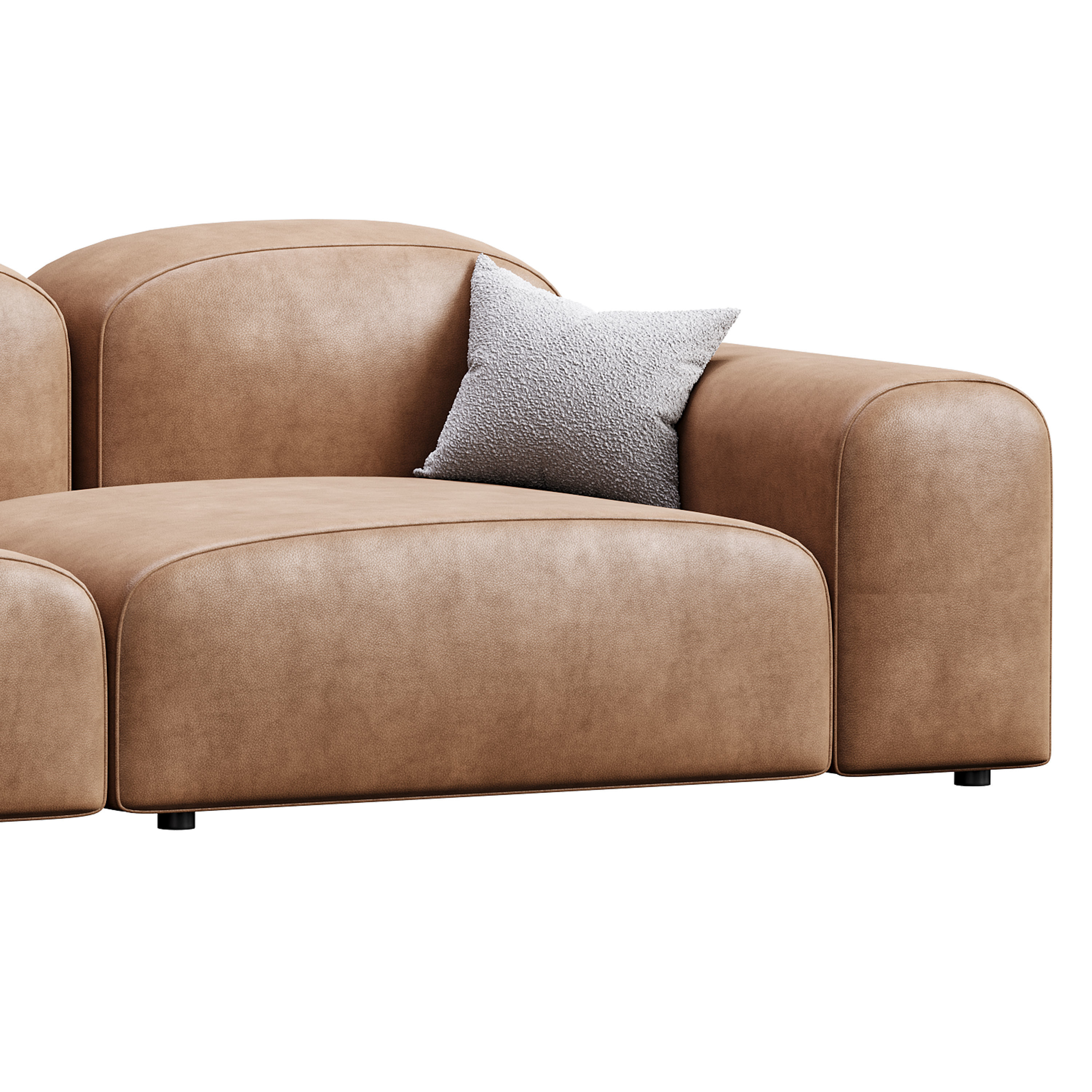 Modern Solid Sofa 3D model_8