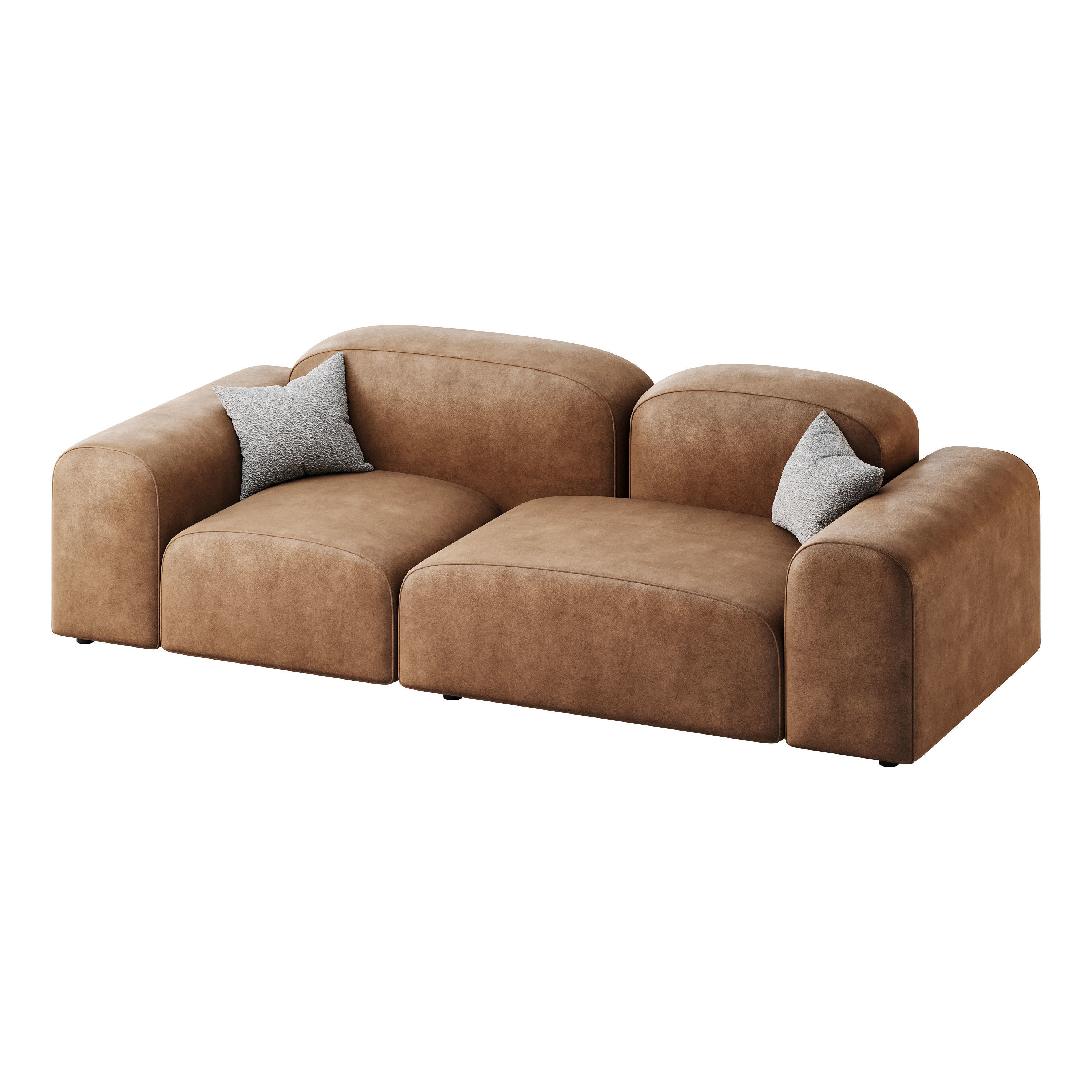 Modern Solid Sofa 3D model_6