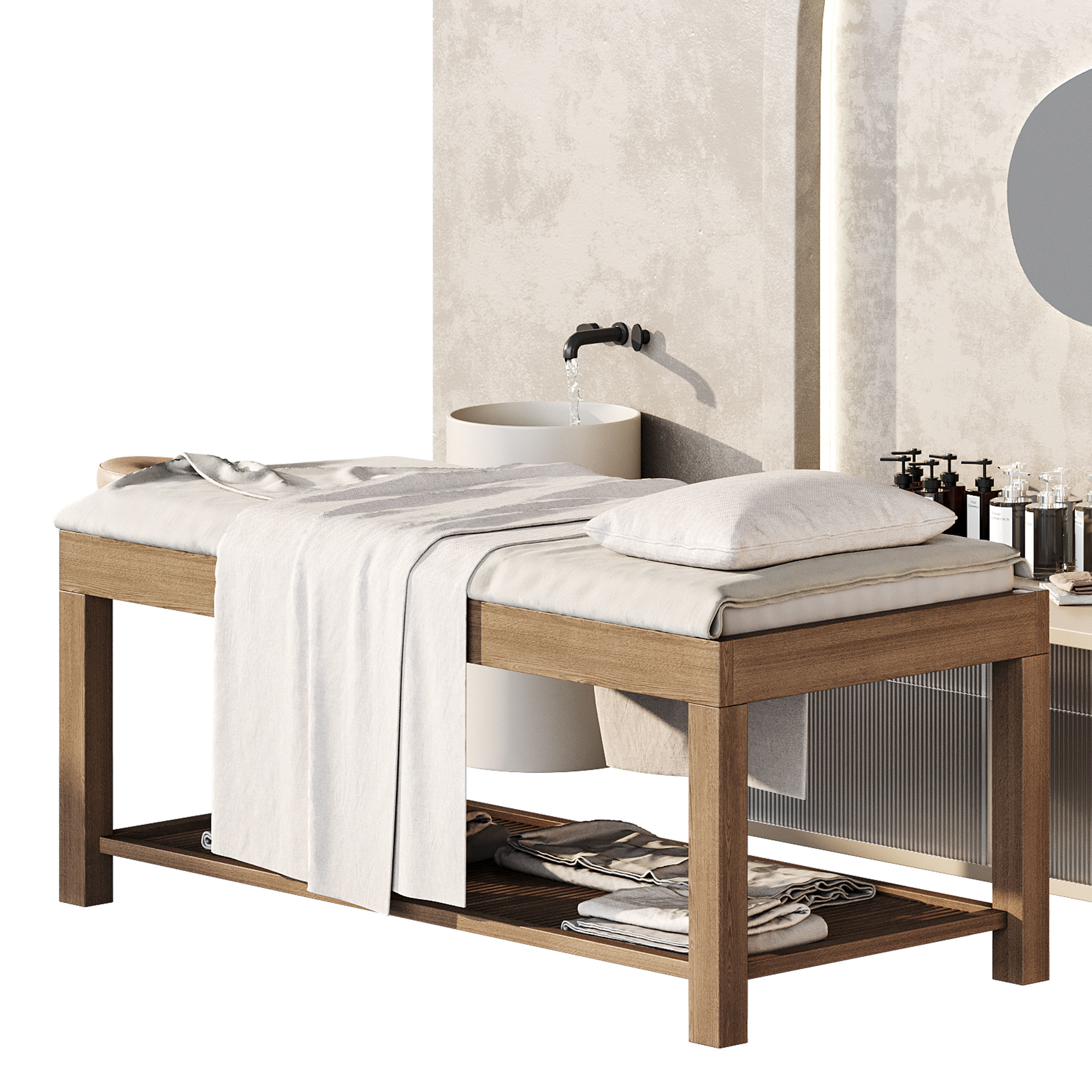Modern spa and accessories 3D model_11