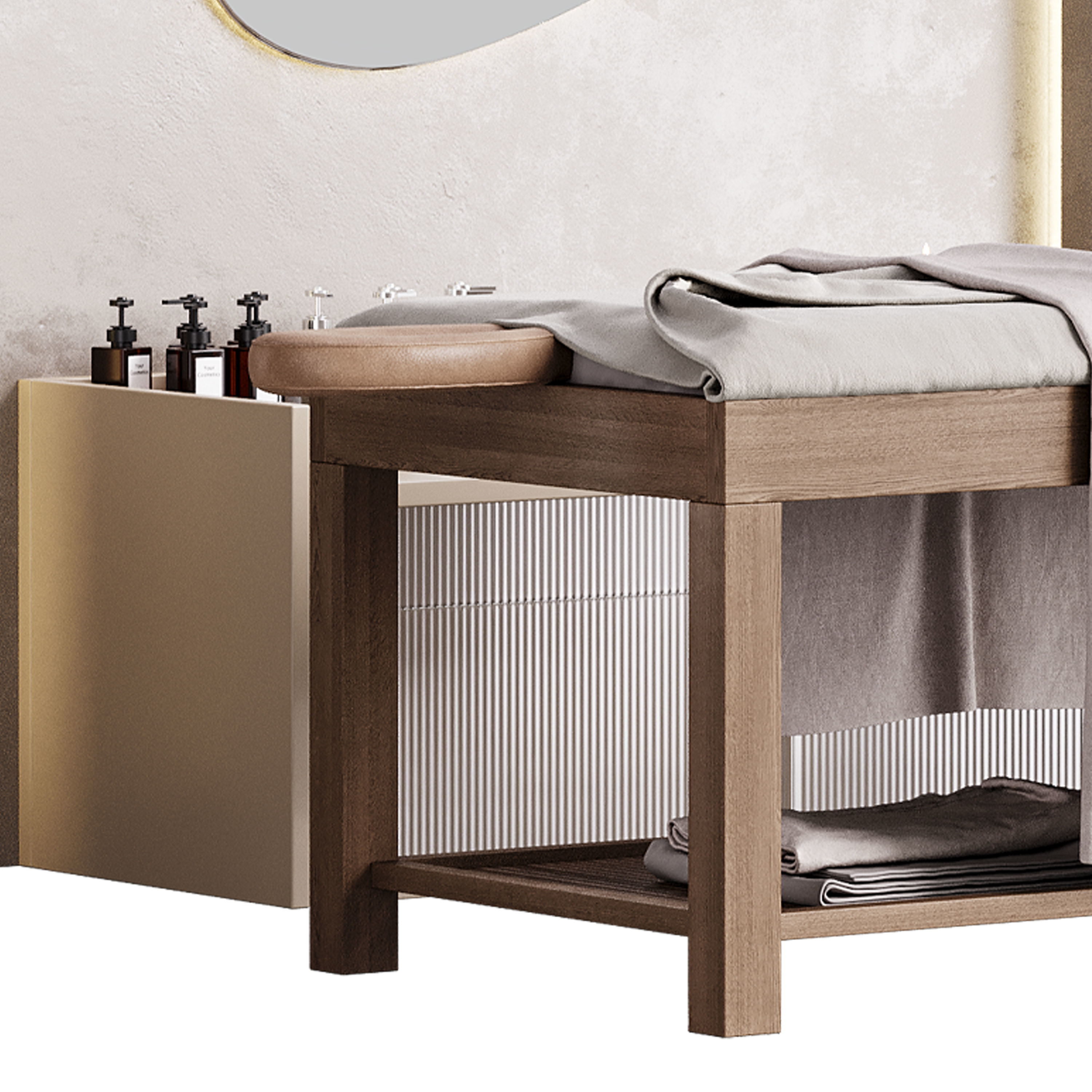 Modern spa and accessories 3D model_5