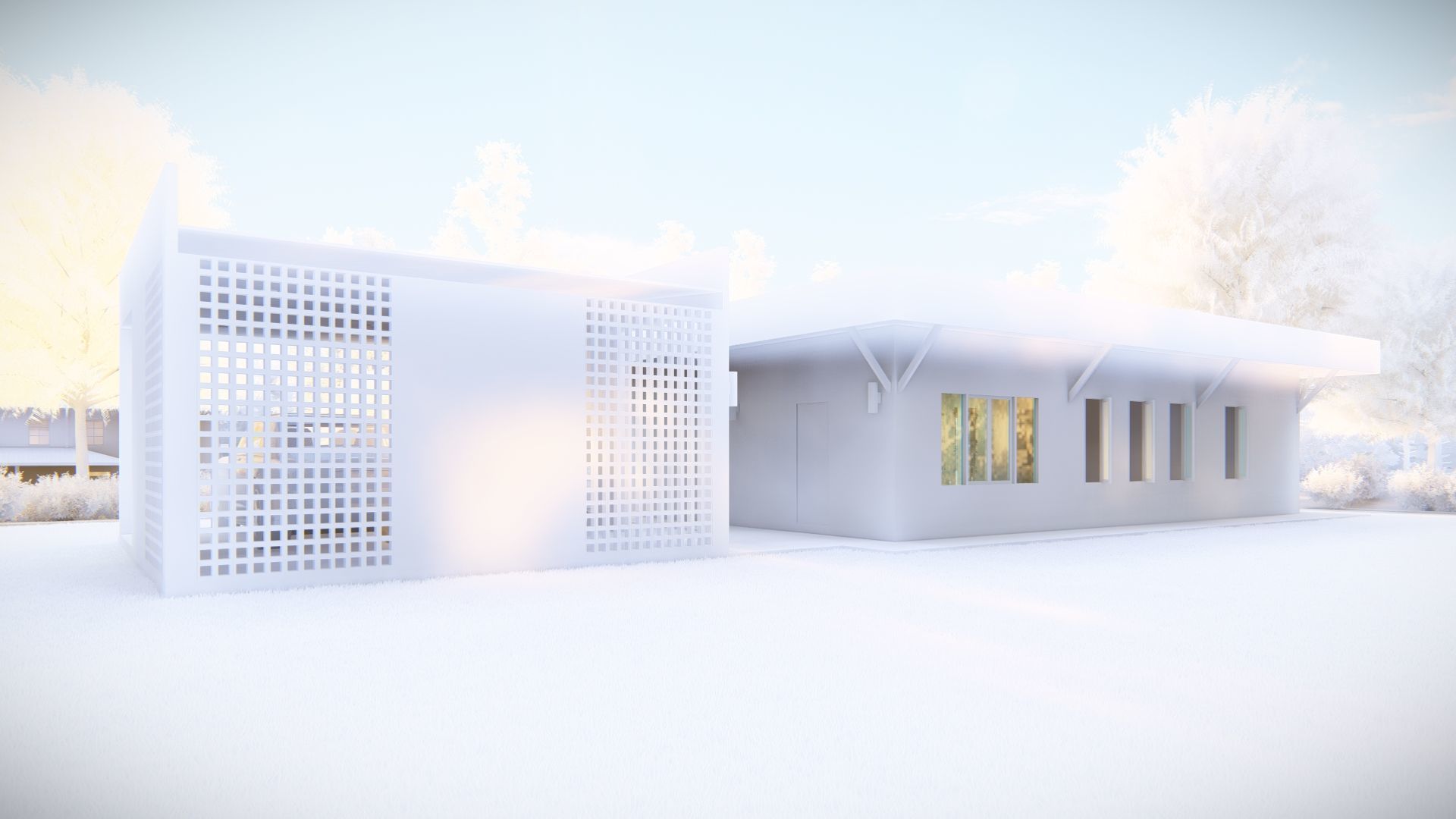 Casa Scene-villa-modern house 3D model_25