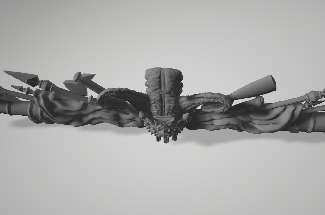 HMS VICTORY coat of arms decoration-figurehead 3D print model_4