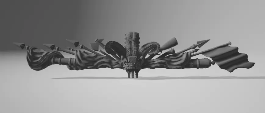 HMS VICTORY coat of arms decoration-figurehead 3D print model_0