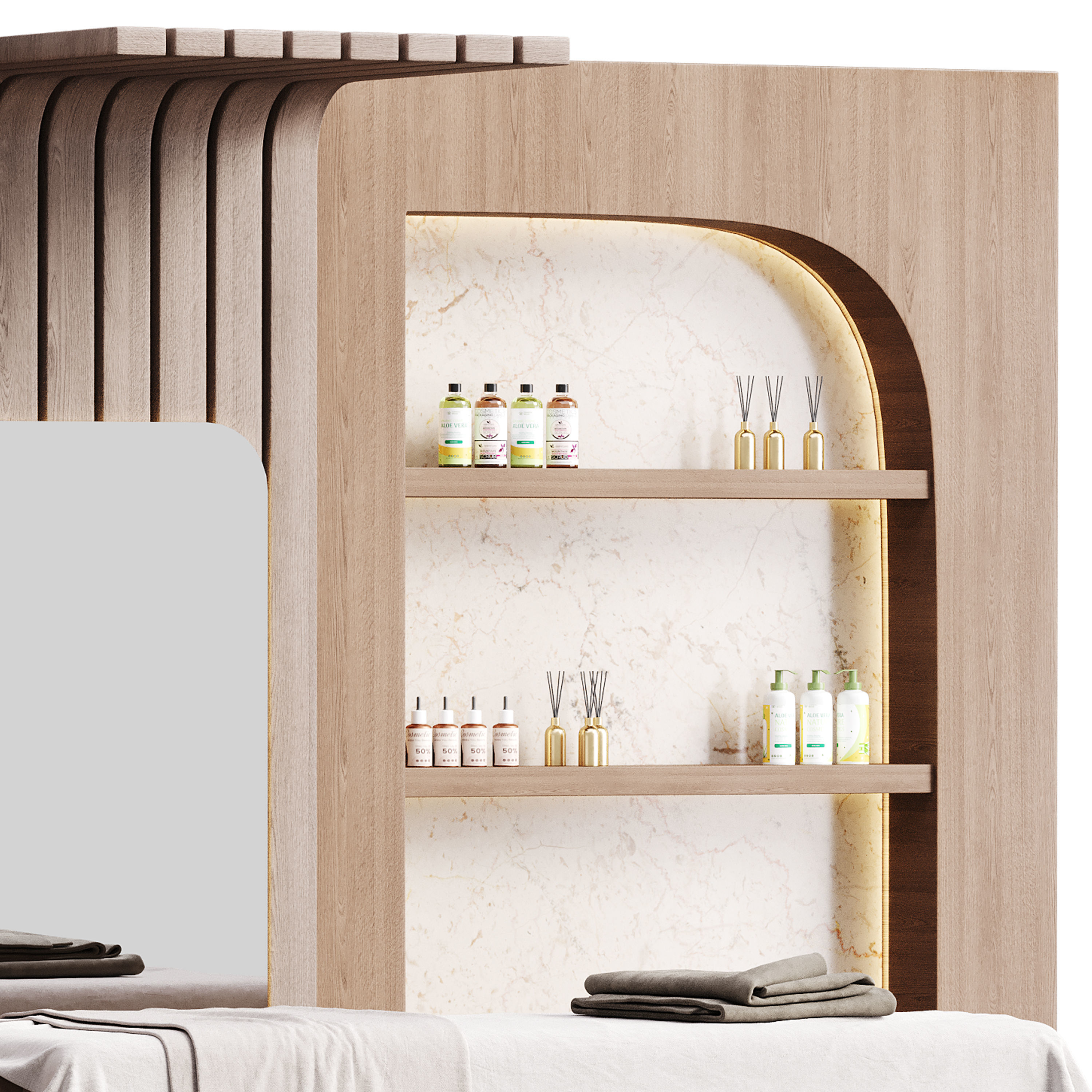 Modern spa and accessories 01 3D model_7