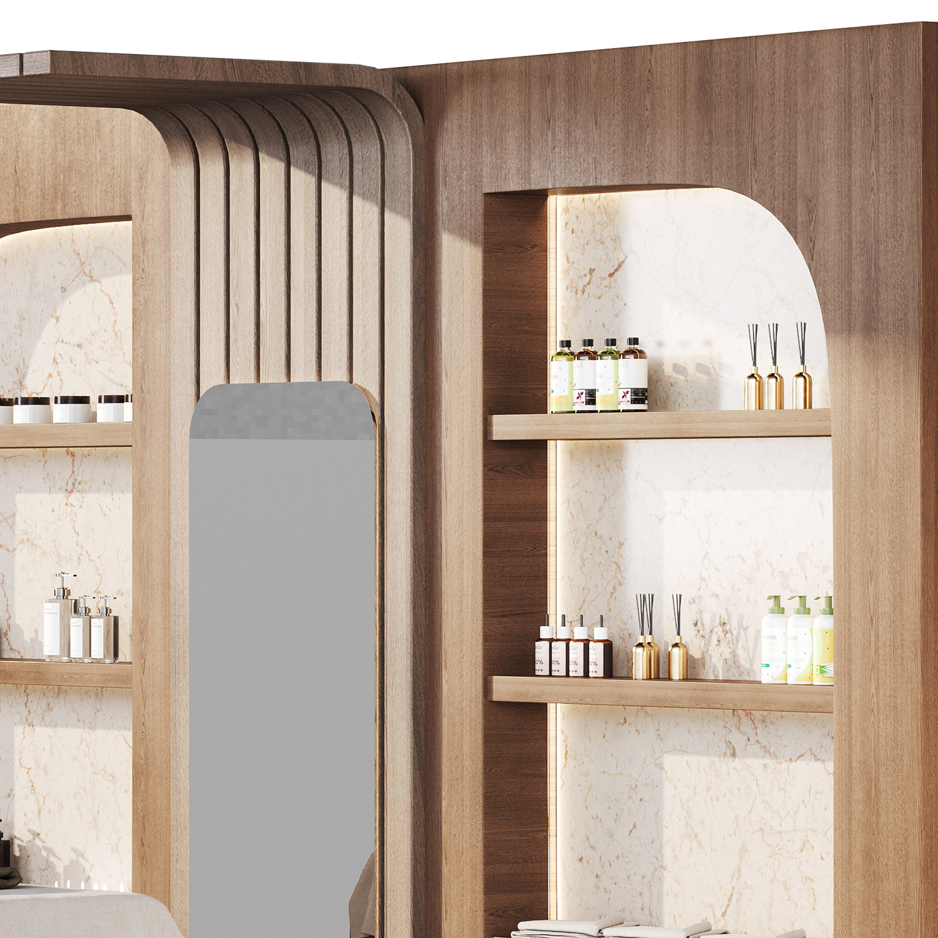 Modern spa and accessories 01 3D model_2