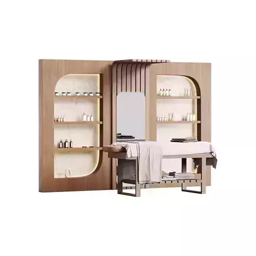 Modern spa and accessories 01 3D model