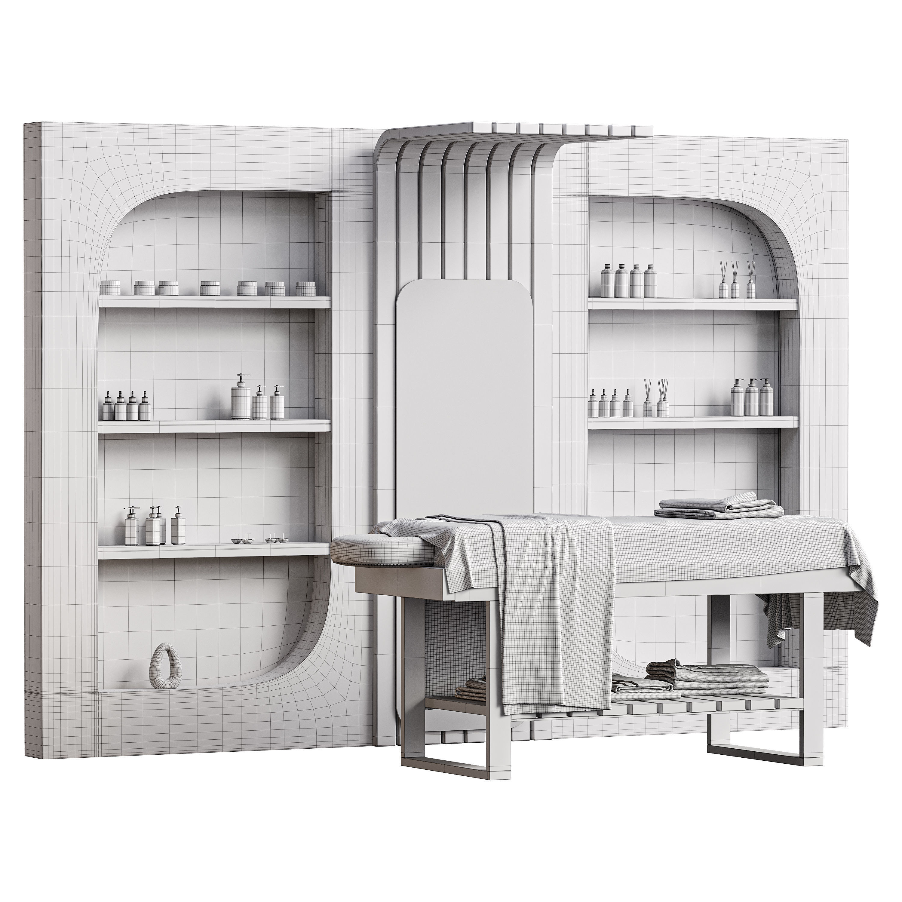 Modern spa and accessories 01 3D model_13